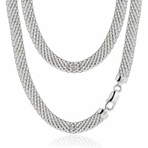 SREBRNY ŁAŃCUSZEK TUB 925 - 8MM