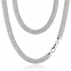 SREBRNY ŁAŃCUSZEK TUB 925 - 6MM