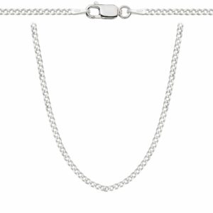 SREBRNY ŁAŃCUSZEK PANCERKA 925 - 2MM