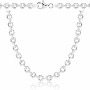 SREBRNY ŁAŃCUSZEK ANKIER 925 - 4,5MM