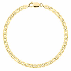 POZŁACANA SREBRNA BRANSOLETKA GUCCI 925 585 - 4,5MM