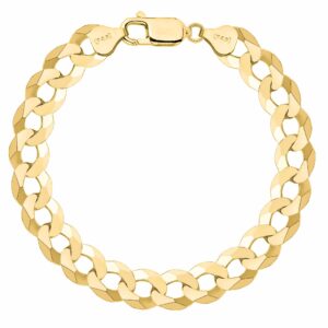 POZŁACANA SREBRNA BRANSOLETKA PANCERKA 925 585 - 10,5MM