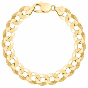 POZŁACANA SREBRNA BRANSOLETKA PANCERKA 925 585 - 11MM