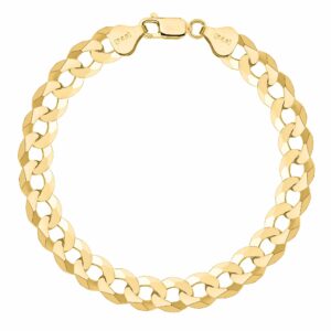 POZŁACANA SREBRNA BRANSOLETKA PANCERKA 925 585 - 9,3MM