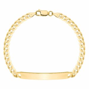 POZŁACANA SREBRNA BRANSOLETKA PANCERKA Z BLASZKĄ 925 585 - 5MM
