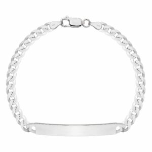 SREBRNA BRANSOLETKA PANCERKA Z BLASZKĄ 925 - 5MM