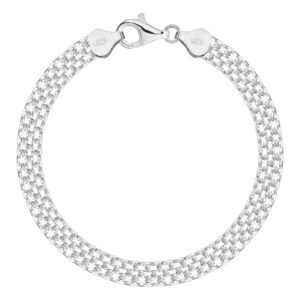 SREBRNA BRANSOLETKA BISMARK 925 - 6MM