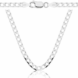 SREBRNY ŁAŃCUSZEK CUBANA 925 - 4MM