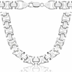 SREBRNY ŁAŃCUSZEK ETRUSKA 925 - 10MM