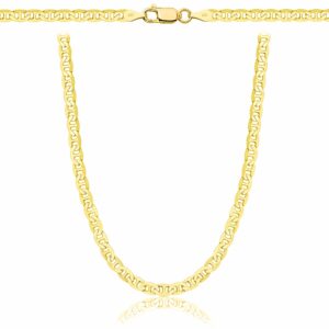 POZŁACANY SREBRNY ŁAŃCUSZEK GUCCI 925 585 - 3,5MM