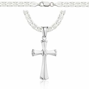 SREBRNY ŁAŃCUSZEK GUCCI Z KRZYŻYKIEM 925 - 5,5MM