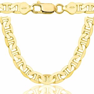 POZŁACANY SREBRNY ŁAŃCUSZEK GUCCI 925 585 - 10MM