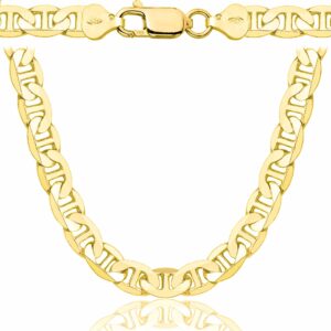 POZŁACANY SREBRNY ŁAŃCUSZEK GUCCI 925 585 - 8MM