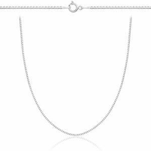 SREBRNY ŁAŃCUSZEK KOSTKA 925 - 1MM