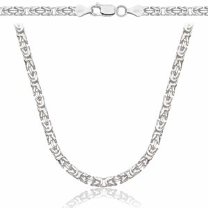 SREBRNY ŁAŃCUSZEK KRÓLEWSKI 925 - 3MM