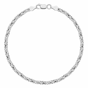 SREBRNA BRANSOLETKA KRÓLEWSKA 925 - 3MM