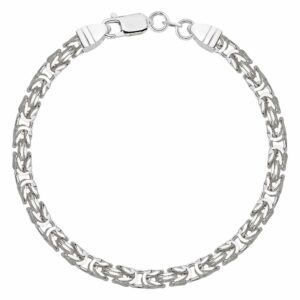 SREBRNA BRANSOLETKA KRÓLEWSKA 925 - 4,5MM