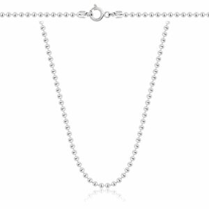 SREBRNY ŁAŃCUSZEK KULKOWY 925 - 2,3MM
