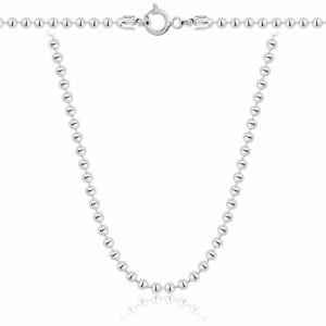 SREBRNY ŁAŃCUSZEK KULKOWY 925 - 3,1MM