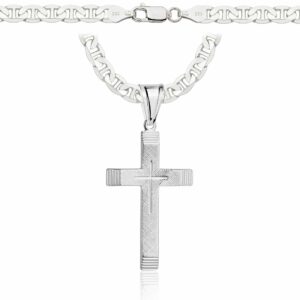 SREBRNY ŁAŃCUSZEK GUCCI Z KRZYŻYKIEM 925 - 5,5MM