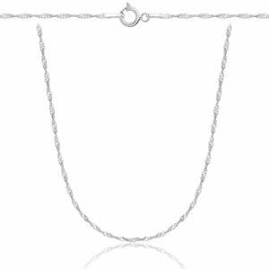 SREBRNY ŁAŃCUSZEK SINGAPUR 925 - 1,6MM