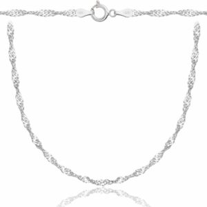 SREBRNY ŁAŃCUSZEK SINGAPUR 925 - 3MM