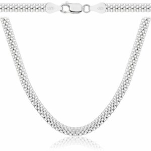 SREBRNY ŁAŃCUSZEK TUB 925 - 4MM