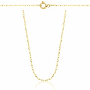POZŁACANY SREBRNY ŁAŃCUSZEK ANKIER 925 585 - 1,6MM