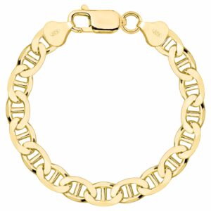 POZŁACANA SREBRNA BRANSOLETKA GUCCI 925 585 - 10,5MM