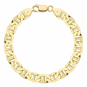 POZŁACANA SREBRNA BRANSOLETKA GUCCI 925 585 - 8,5MM