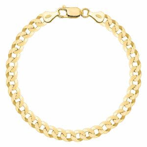 POZŁACANA SREBRNA BRANSOLETKA PANCERKA 925 585 - 6,5MM