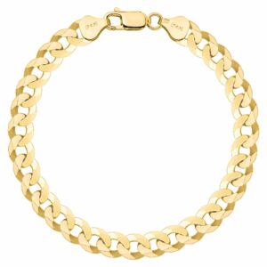 POZŁACANA SREBRNA BRANSOLETKA PANCERKA 925 585 - 7,5MM