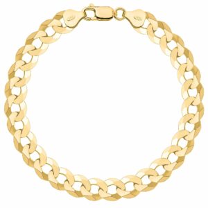 POZŁACANA SREBRNA BRANSOLETKA PANCERKA 925 585 - 8,5MM