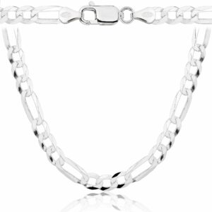 SREBRNY ŁAŃCUSZEK FIGARO 925 - 8MM