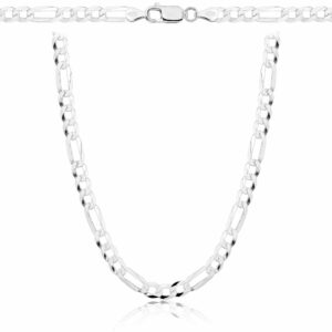 SREBRNY ŁAŃCUSZEK FIGARO 925 - 4,5MM