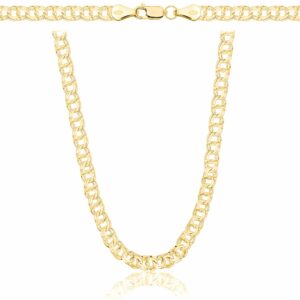 POZŁACANY SREBRNY ŁAŃCUSZEK GALIBARDI 925 - 4,5MM