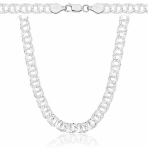 SREBRNY ŁAŃCUSZEK GALIBARDI 925 - 6,5MM