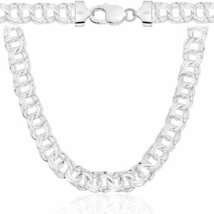 SREBRNY ŁAŃCUSZEK GALIBARDI 925 - 9,5MM