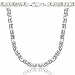 SREBRNY ŁAŃCUSZEK KRÓLEWSKI 925 - 4,5MM