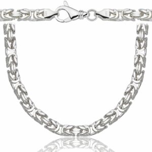 SREBRNY ŁAŃCUSZEK KRÓLEWSKI 925 - 6,5MM