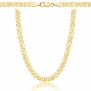 POZŁACANY SREBRNY ŁAŃCUSZEK NONNA MONALIZA 925 585 - 5MM