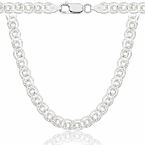 SREBRNY ŁAŃCUSZEK NONNA MONALIZA 925 - 7,6MM