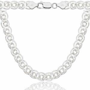 SREBRNY ŁAŃCUSZEK NONNA MONALIZA 925 - 9MM