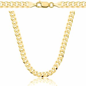 POZŁACANY SREBRNY ŁAŃCUSZEK PANCERKA 925 585 - 5MM