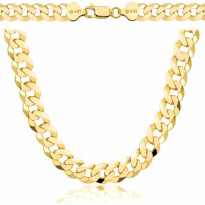 POZŁACANY SREBRNY ŁAŃCUSZEK PANCERKA 925 585 - 7,5MM