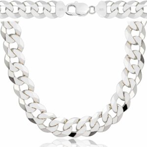 SREBRNY ŁAŃCUSZEK PANCERKA 925 - 12,3MM