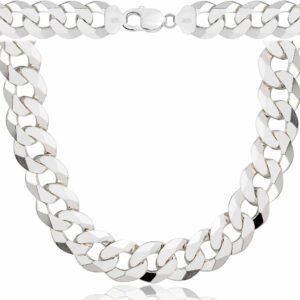 SREBRNY ŁAŃCUSZEK PANCERKA 925 - 15,5MM