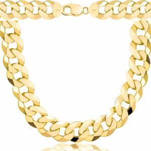 POZŁACANY SREBRNY ŁAŃCUSZEK PANCERKA 925 585 - 15,5MM