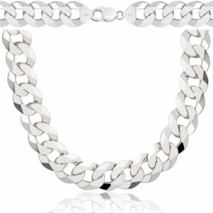 SREBRNY ŁAŃCUSZEK PANCERKA 925 - 14,3MM