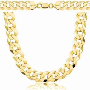 POZŁACANY SREBRNY ŁAŃCUSZEK PANCERKA 925 585 - 9,5MM